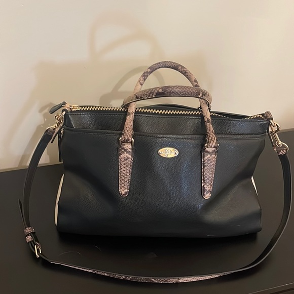 Coach Handbags - Coach Morgan Exotic Python Satchel
